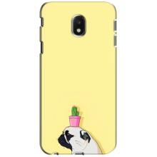 Бампер для Samsung Galaxy J3 2017 (J330FN европейская версия) з картинкою "Песики" (Кактус на голові)