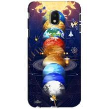 Чохол (ТПУ) з планетами на Samsung Galaxy J3 2017 (J330FN европейская версия) – Арт планети