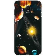 Чохол (ТПУ) з планетами на Samsung Galaxy J3 2017 (J330FN европейская версия) – Вид з космосу