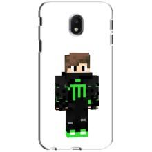 Чохли для Samsung Galaxy J3 2017 (J330FN европейская версия) (Персонажі МайнКрафт) – Зелений хлопчик