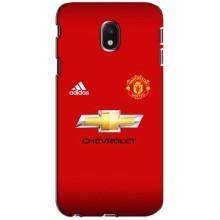 Силиконовые Чехлы принт Футбол на Samsung Galaxy J3 2017 (J330FN европейская версия) – Man United