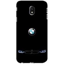 Силиконовый бампер с картинкой машины на Samsung Galaxy J3 2017 (J330FN европейская версия) (Черный BMW)