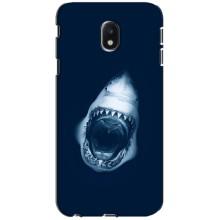 Силиконовый бампер с картинкой животных для Samsung Galaxy J3 2017 (J330FN европейская версия) – Пасть Акулы