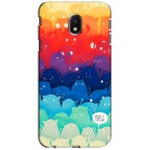 Силиконовый чехол с котиком для Samsung Galaxy J3 2017 (J330FN европейская версия) – Mew
