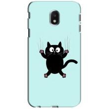 Силиконовый чехол с котиком для Samsung Galaxy J3 2017 (J330FN европейская версия) – Падающий кот