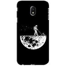 Силиконовый Чехол с принтом "Космонавты" на Samsung Galaxy J3 2017 (J330FN европейская версия) – Космонавт