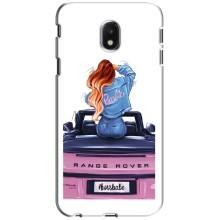 Силиконовый Чехол на Samsung Galaxy J3 2017 (J330FN европейская версия) с картинкой Стильных Девушек (Девушка на машине)