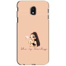 Силиконовый Чехол на Samsung Galaxy J3 2017 (J330FN европейская версия) с картинкой Стильных Девушек (С собакой)