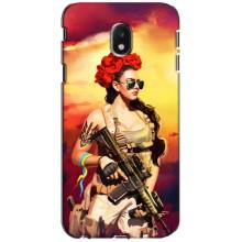 ЗСУ Чехлы (TPU) для Samsung Galaxy J3 2017 (J330FN европейская версия) – Женщина солдат