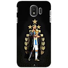Чехлы для Samsung Galaxy J4 2018, SM-J400F (Leo чемпион) (AlphaPrint) (Месси Король)