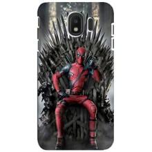 Чехлы Фильмы для Самсунг Дж4 2018 (VPrint) – Дэдпул на троне