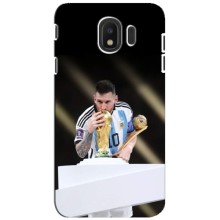 Чехлы Лео Месси Аргентина для Samsung Galaxy J4 2018, SM-J400F (Кубок Мира)