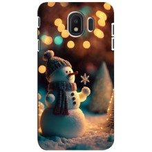 Чехлы на Новый Год Samsung Galaxy J4 2018, SM-J400F (Снеговик праздничный)