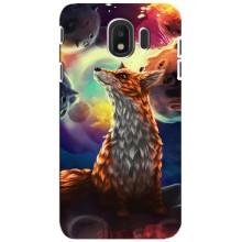 Чехлы с картинкой Лисички для Samsung Galaxy J4 2018, SM-J400F (VPrint) (Лисица в космосе)