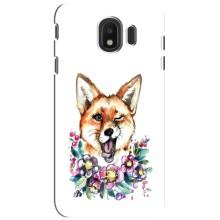 Чехлы с картинкой Лисички для Samsung Galaxy J4 2018, SM-J400F (VPrint) (Веселая лисичка)