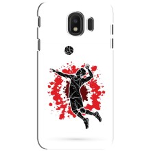 Чохли з прінтом Спортивна тематика для Samsung Galaxy J4 2018, SM-J400F – Волейболіст