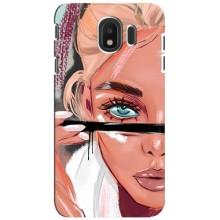 Чехол с печатью для Samsung Galaxy J4 2018, SM-J400F - (Мода) (AlphaPrint) (Макияж)