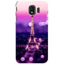 Чехол Эйфелева Башня для Samsung Galaxy J4 2018, SM-J400F - (AlphaPrint) (Париж Башня)