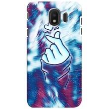 Чохол з принтом для Samsung Galaxy J4 2018, SM-J400F (AlphaPrint - Знак сердечка)