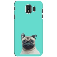 Бампер для Samsung Galaxy J4 2018, SM-J400F с картинкой "Песики" (Собака Мопс)