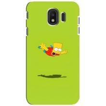 Чехол с Симпсонами для Samsung Galaxy J4 2018, SM-J400F (VPrint) (Барт Симпсон)