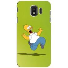 Чехол с Симпсонами для Samsung Galaxy J4 2018, SM-J400F (VPrint) (Гомер Симпсон)