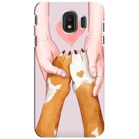 Чехол (ТПУ) Милые собачки для Samsung Galaxy J4 2018, SM-J400F – Любовь к собакам