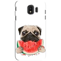 Чехол (ТПУ) Милые собачки для Samsung Galaxy J4 2018, SM-J400F (Смешной Мопс)