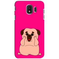 Чехол (ТПУ) Милые собачки для Samsung Galaxy J4 2018, SM-J400F (Веселый Мопсик)