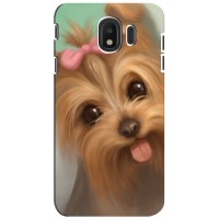Чехол (ТПУ) Милые собачки для Samsung Galaxy J4 2018, SM-J400F – Йоршенский терьер
