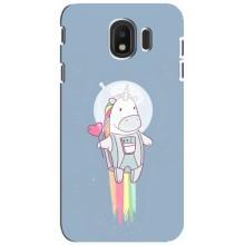 Чехол Unicorn на Samsung Galaxy J4 2018, SM-J400F (Единорог космонавт)
