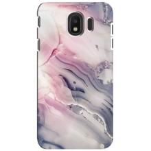 Мраморный чехол на Samsung Galaxy J4 2018, SM-J400F (VPrint) (Пурпурный Мрамор)