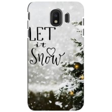 Новорічні, Святкові Чохли для Samsung Galaxy J4 2018, SM-J400F - 2024 год (Let it snow)