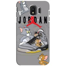 Силиконовый Чехол Nike Air Jordan на Самсунг J4 (2018) (Air Jordan)