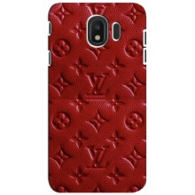 Текстурный Чехол Louis Vuitton для Самсунг J4 (2018) – Красный ЛВ