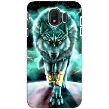Защитные чехлы для Самсунг Дж4 2018 (AlphaPrint) (ХИТ продаж) ВОЛК (Яркий волк)