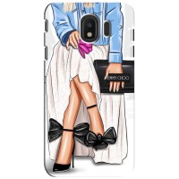 Силиконовый Чехол на Samsung Galaxy J4 2018, SM-J400F с картинкой Стильных Девушек – Мода