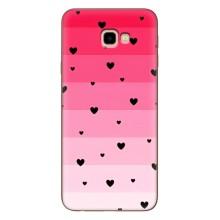 Чехлы с тематикой "Маленькие Сердечки" на Samsung Galaxy J4+, J4 Plus, J415 (Чорные сердечки)