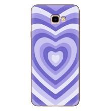 Чехлы с тематикой "Маленькие Сердечки" на Samsung Galaxy J4+, J4 Plus, J415 (Сердце фиолет)