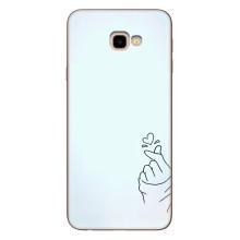Чехлы (Знак сердечка) на Samsung Galaxy J4+, J4 Plus, J415 – Сердце на голубом