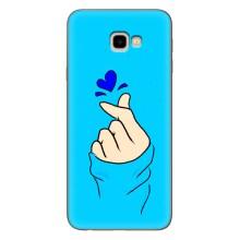 Чехлы (Знак сердечка) на Samsung Galaxy J4+, J4 Plus, J415 – Сердце на синем