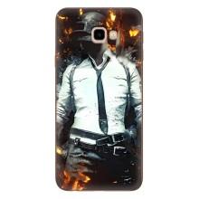 Силиконовый чехол с картинкой "Герой Pubg" на Samsung Galaxy J4+, J4 Plus, J415 – Man Пубг
