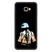 Силиконовый чехол с картинкой "Герой Pubg" на Samsung Galaxy J4+, J4 Plus, J415 – Пубг мен