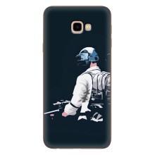 Силиконовый чехол с картинкой "Герой Pubg" на Samsung Galaxy J4+, J4 Plus, J415 – В экиперовке