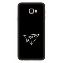 Чехол с картинками на черном фоне для Samsung Galaxy J4+, J4 Plus, J415 – Самолетик