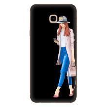 Чехол с картинкой Модные Девчонки Samsung Galaxy J4+, J4 Plus, J415 – Девушка со смартфоном