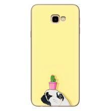 Бампер для Samsung Galaxy J4+, J4 Plus, J415 с картинкой "Песики" (Кактус на голове)