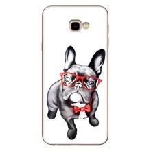 Бампер для Samsung Galaxy J4+, J4 Plus, J415 с картинкой "Песики" (В очках)