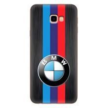 Чехол для Самсунг Ж4+, Ж4 Плюс - с принтом БМВ (AlphaPrint) (Лого BMW)