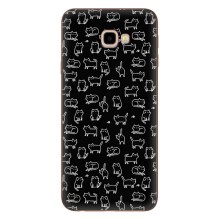 Чехол с принтом для Samsung Galaxy J4+, J4 Plus, J415 (AlphaPrint) Модные коты – Меленькие котики